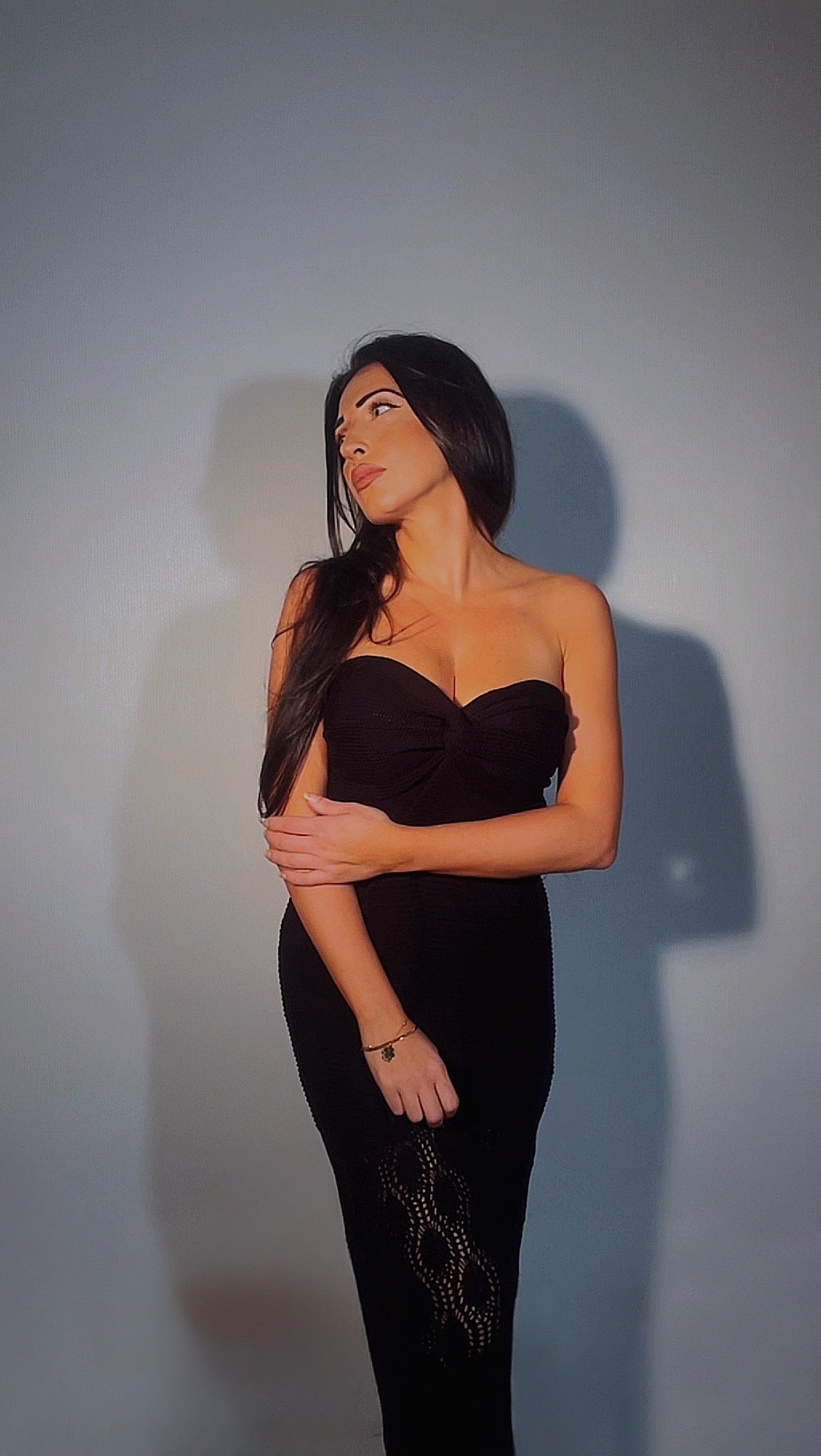 ROBE BUSTIER NOIR