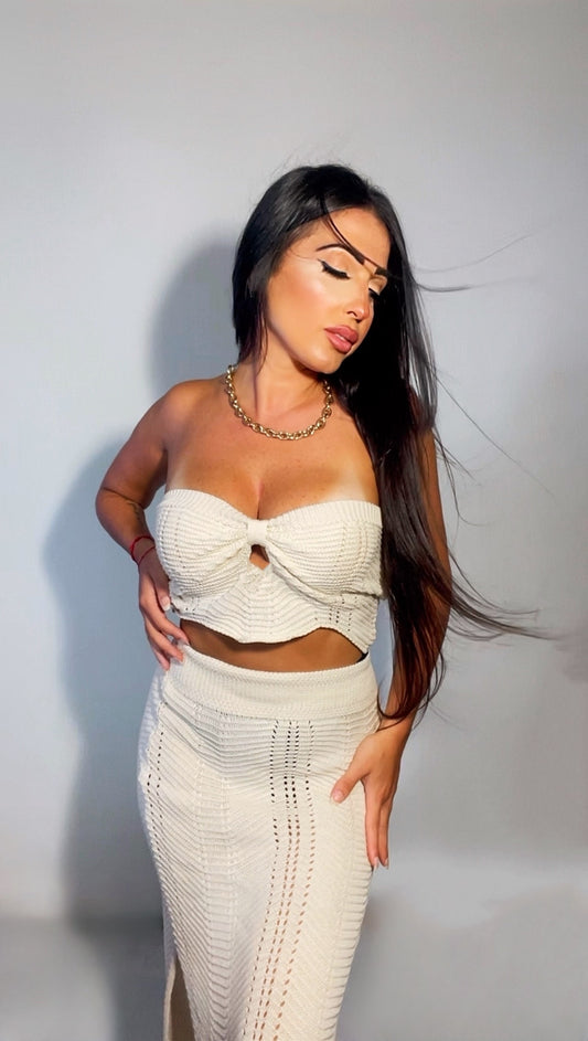 SKIRT AND CROP TOP SET ▫️▪️