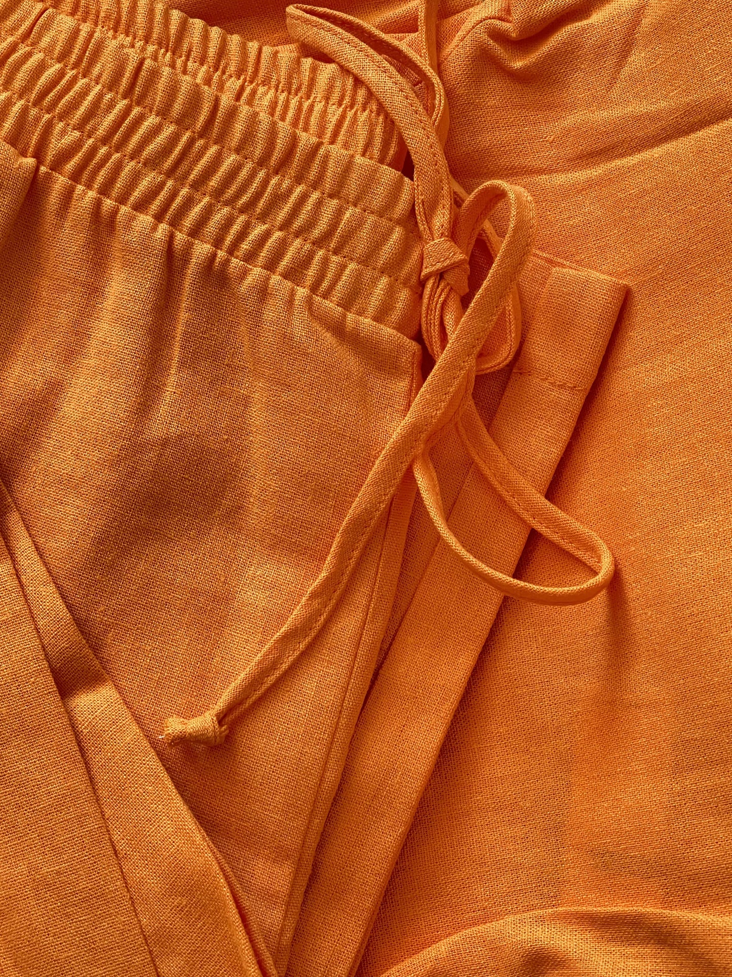 pantalons en lin femmebranchée