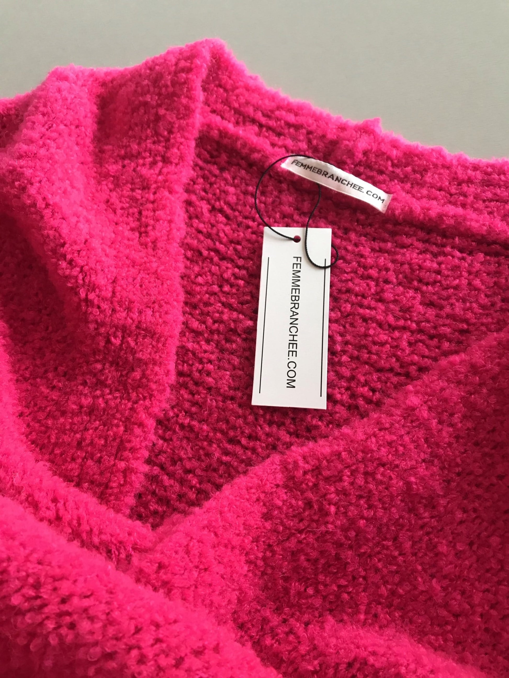 Cardigan-en-laine-fushia-femmebranchee