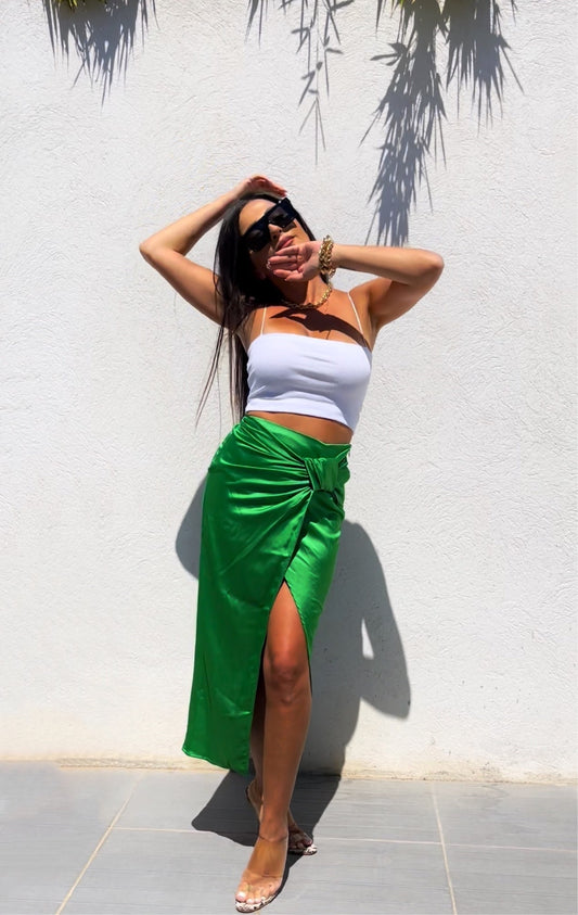 jupe satine femmebranchée