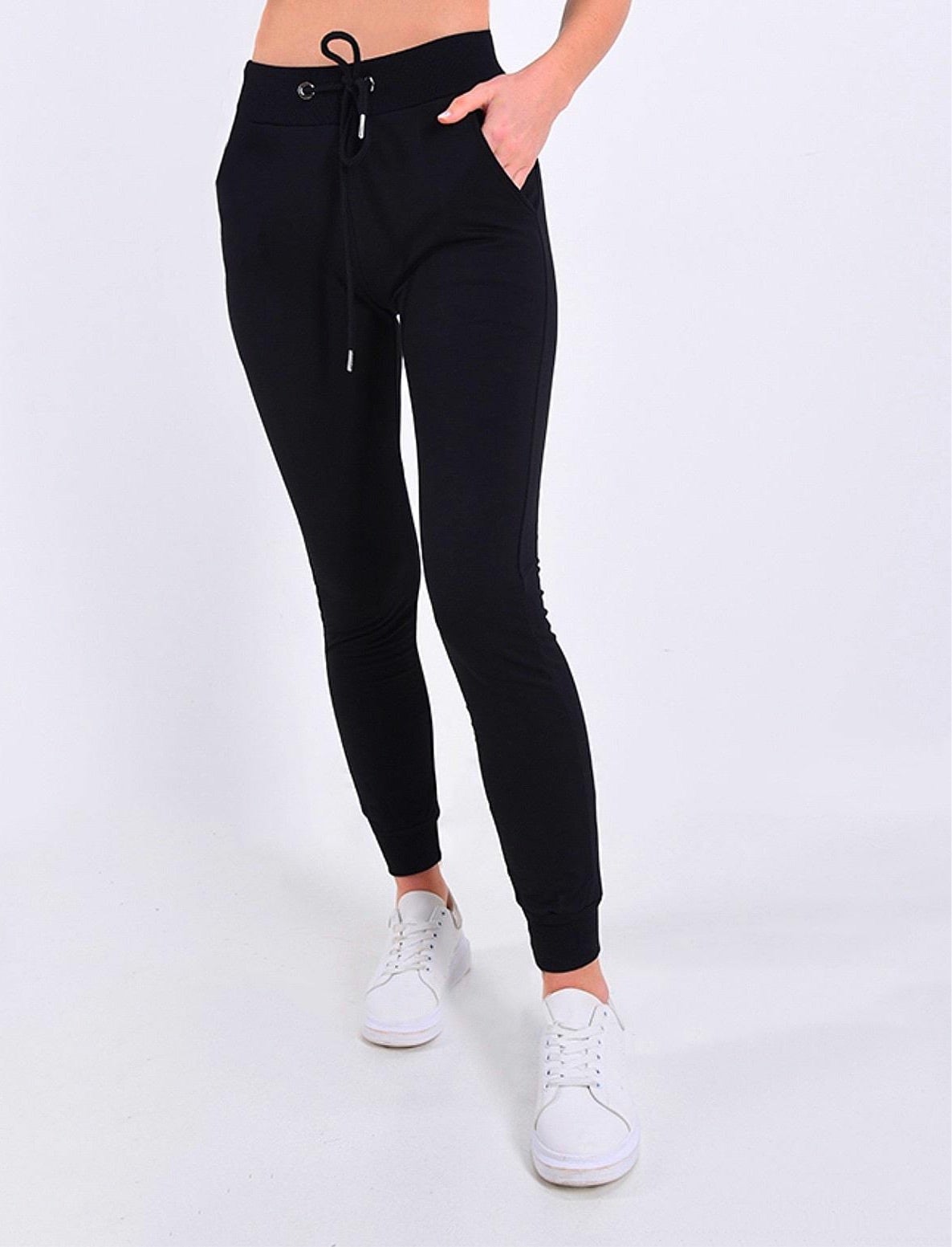 Jogging-slim-en-coton-femmebranchee