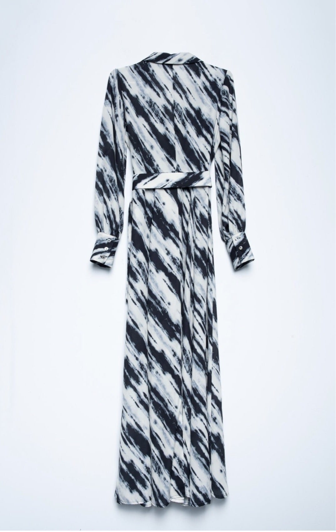 ROBE-CHEMISE-LONGUE-IMPRIMÉE-a-manche-femmebranchee