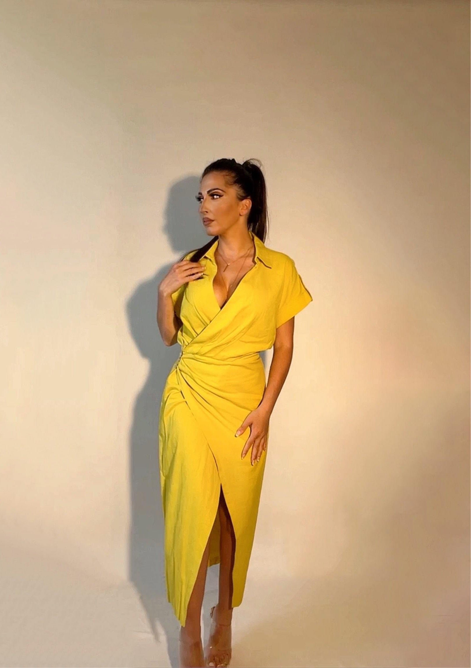 Robe-en-lin-femmebranchee