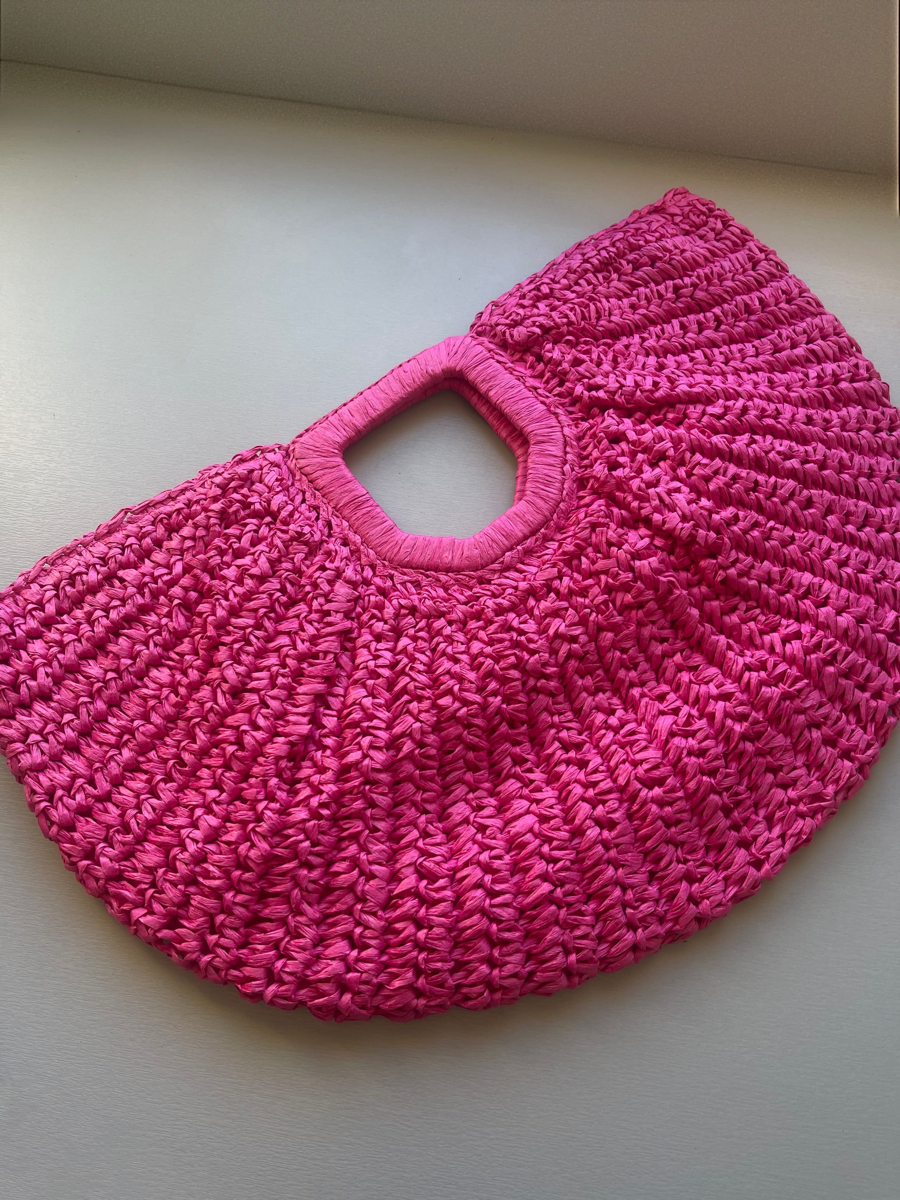 SAC HOBO TRESSÉ EFFET RAPHIA