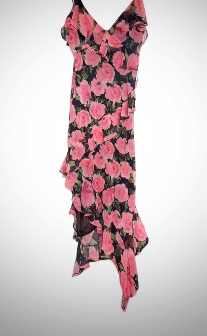 ROBE IMPRIMÉE À VOLANTS