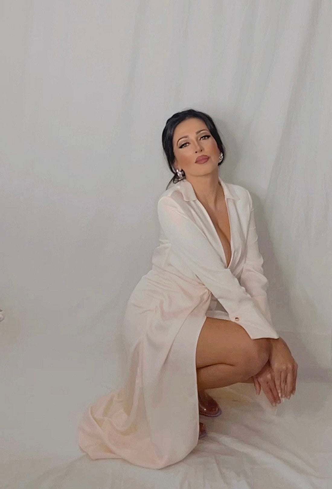 ROBE MI-LONGUE BLANCHE