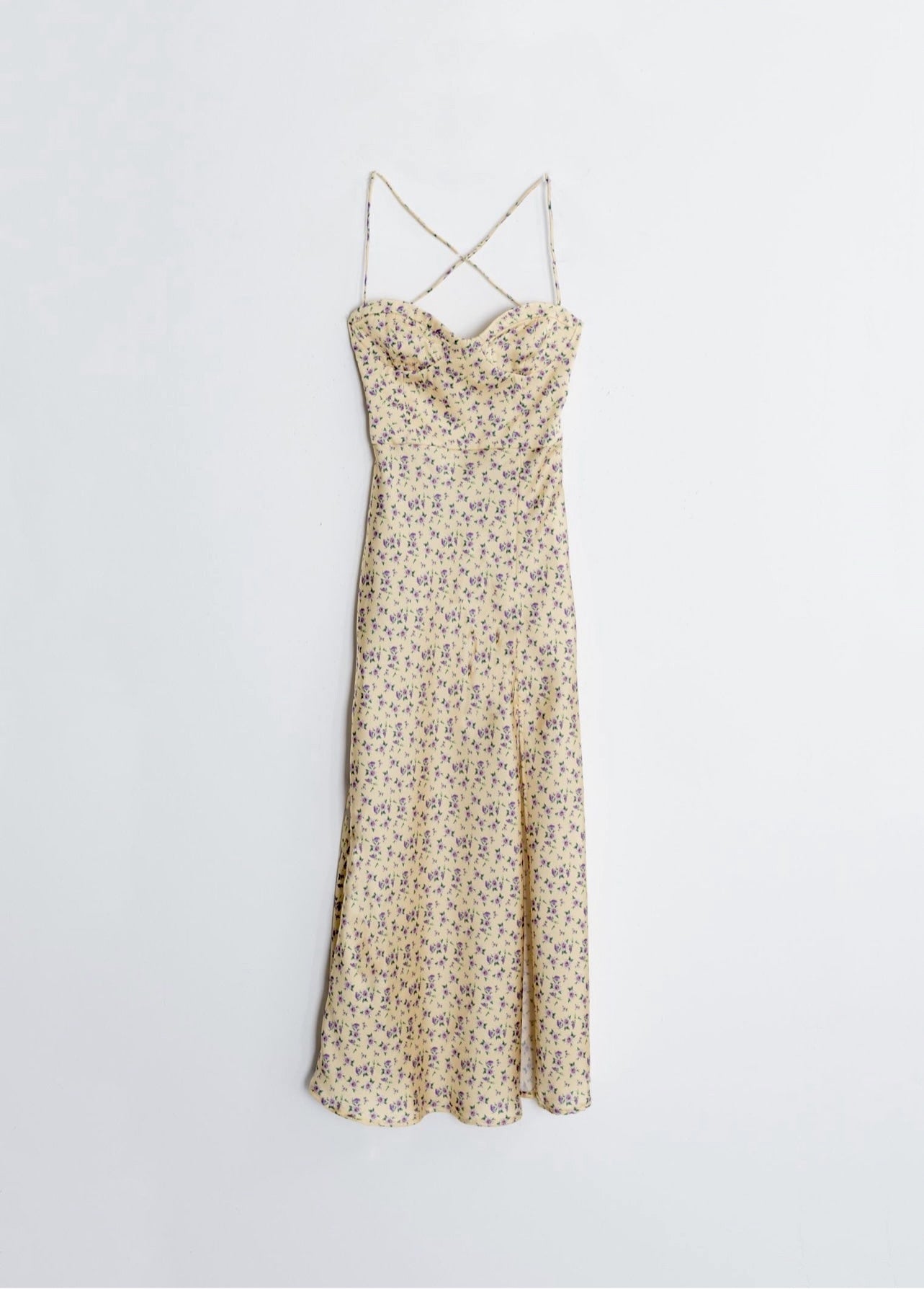 ROBE EN SATIN IMPRIMÉE