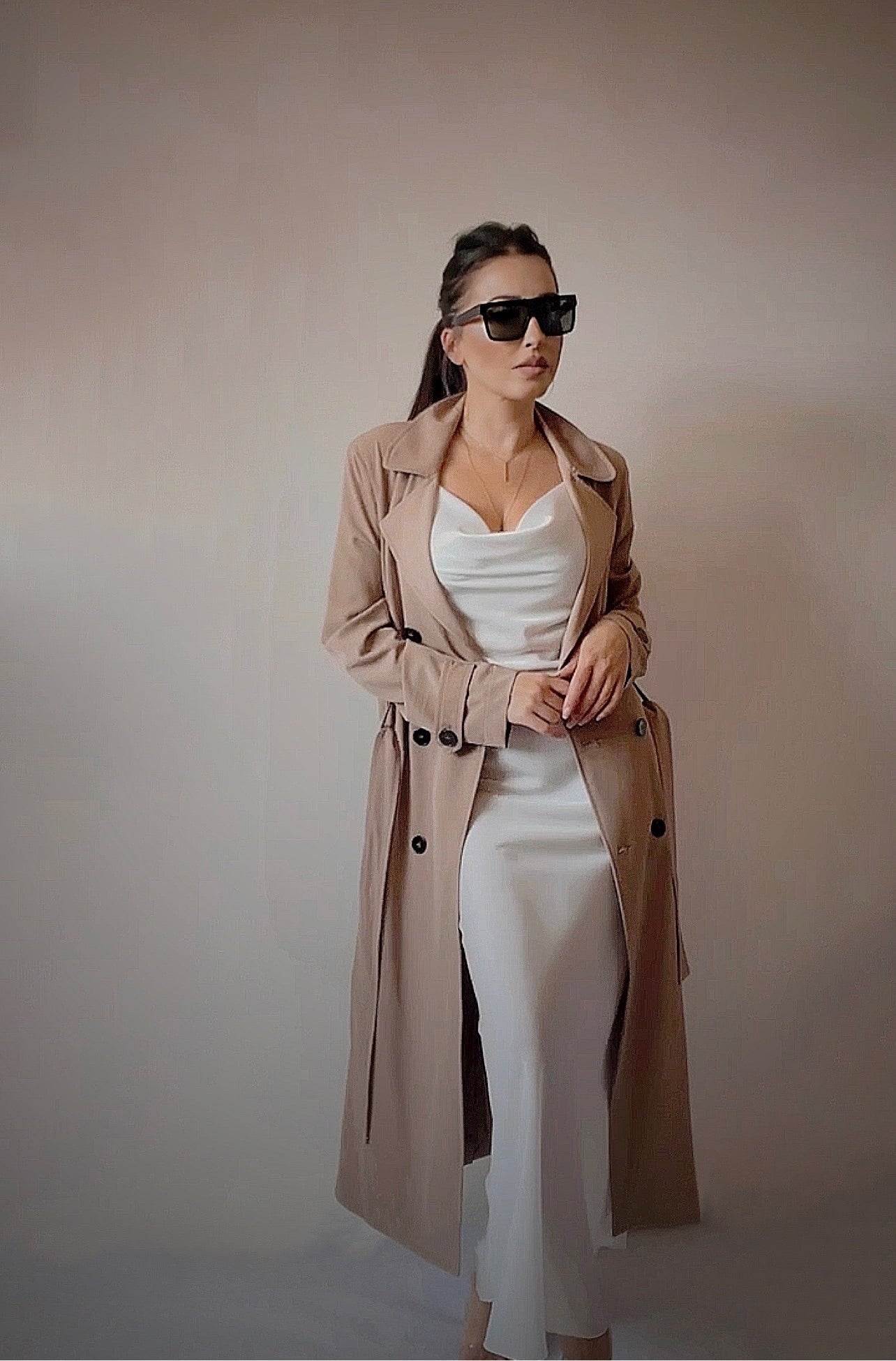 trench coat fluide femme branchée