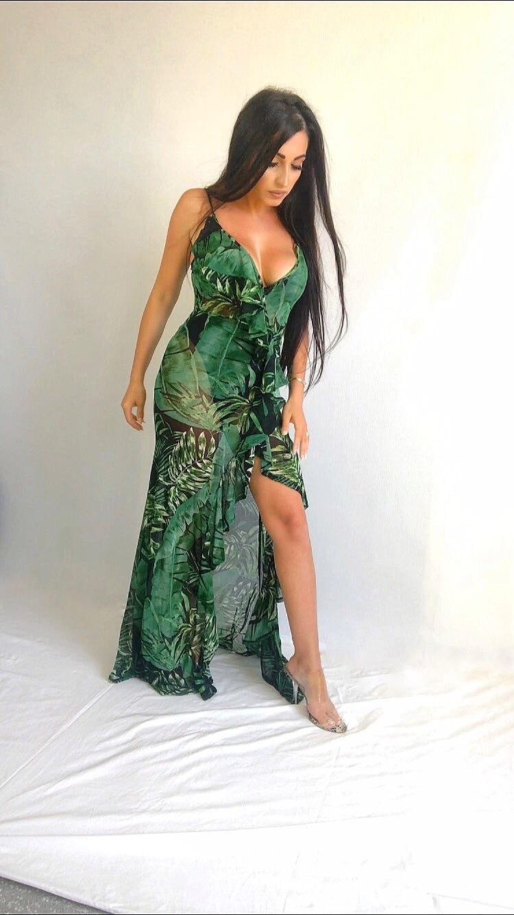 Robe-Longue-Palmiers-femmebranchee