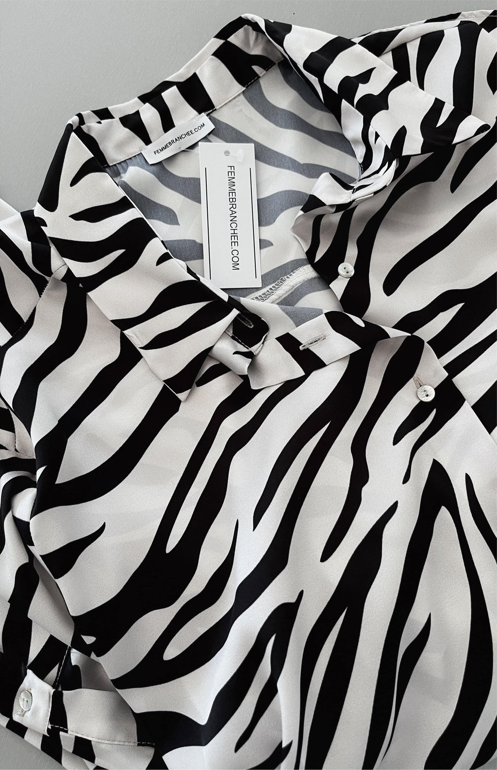 CHEMISE IMPRIMÉE FEMMEBRANCHEE