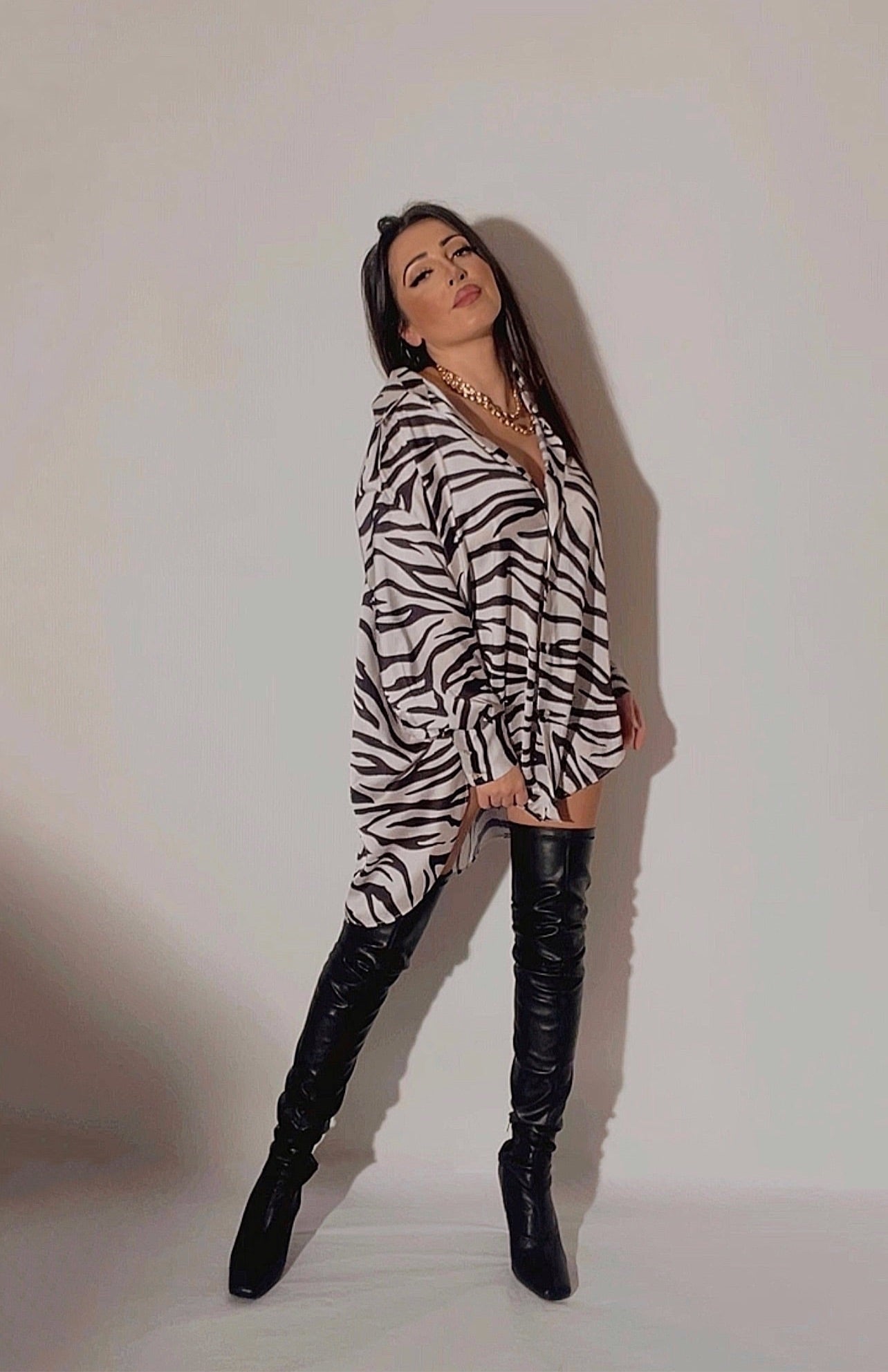 CHEMISE IMPRIMÉE FEMMEBRANCHEE