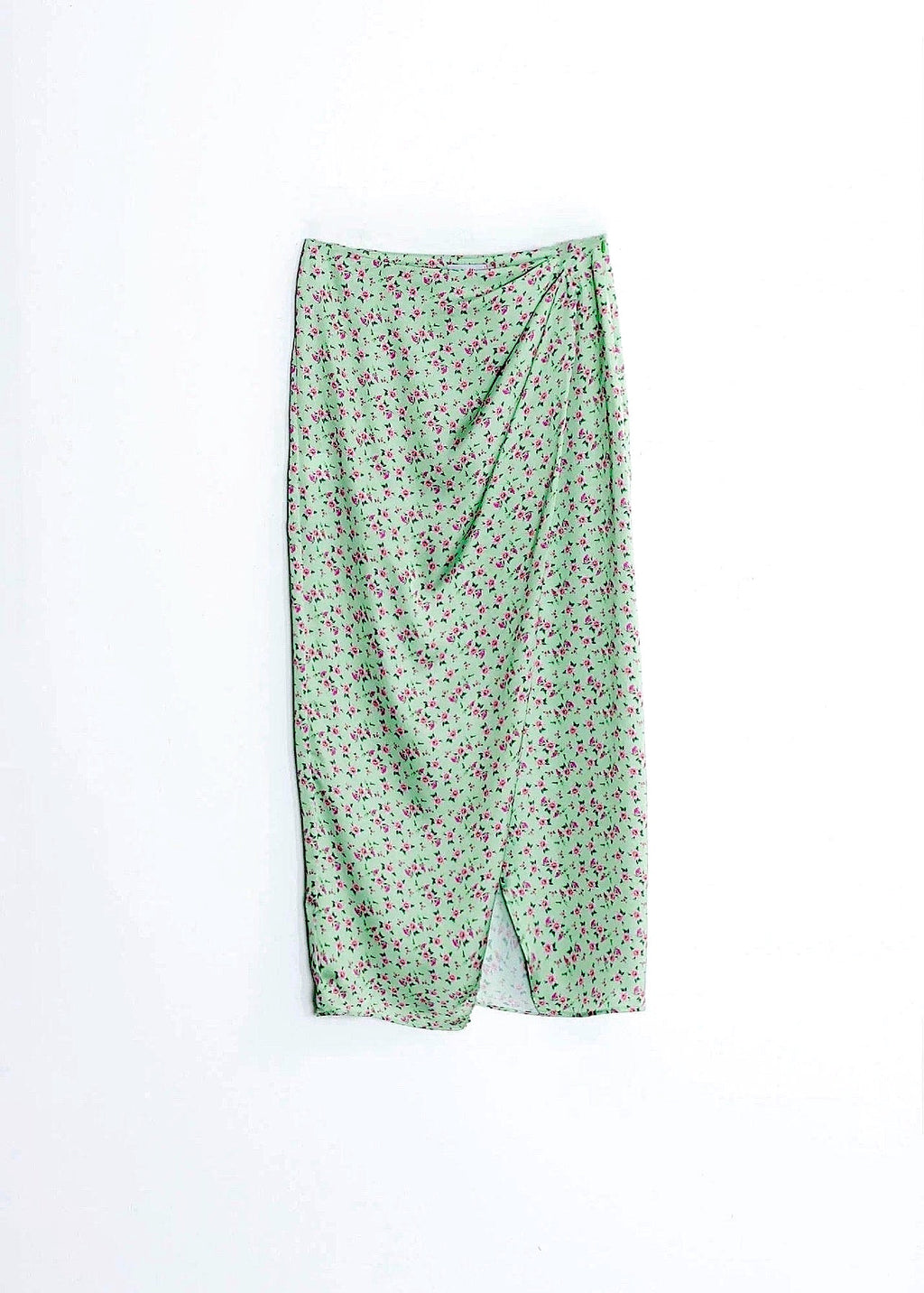 FLORAL PRINT MIDI SKIRT