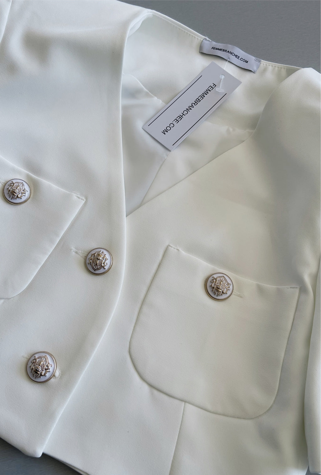 BLAZER À MANCHES COURTES FEMMEBRANCHEE